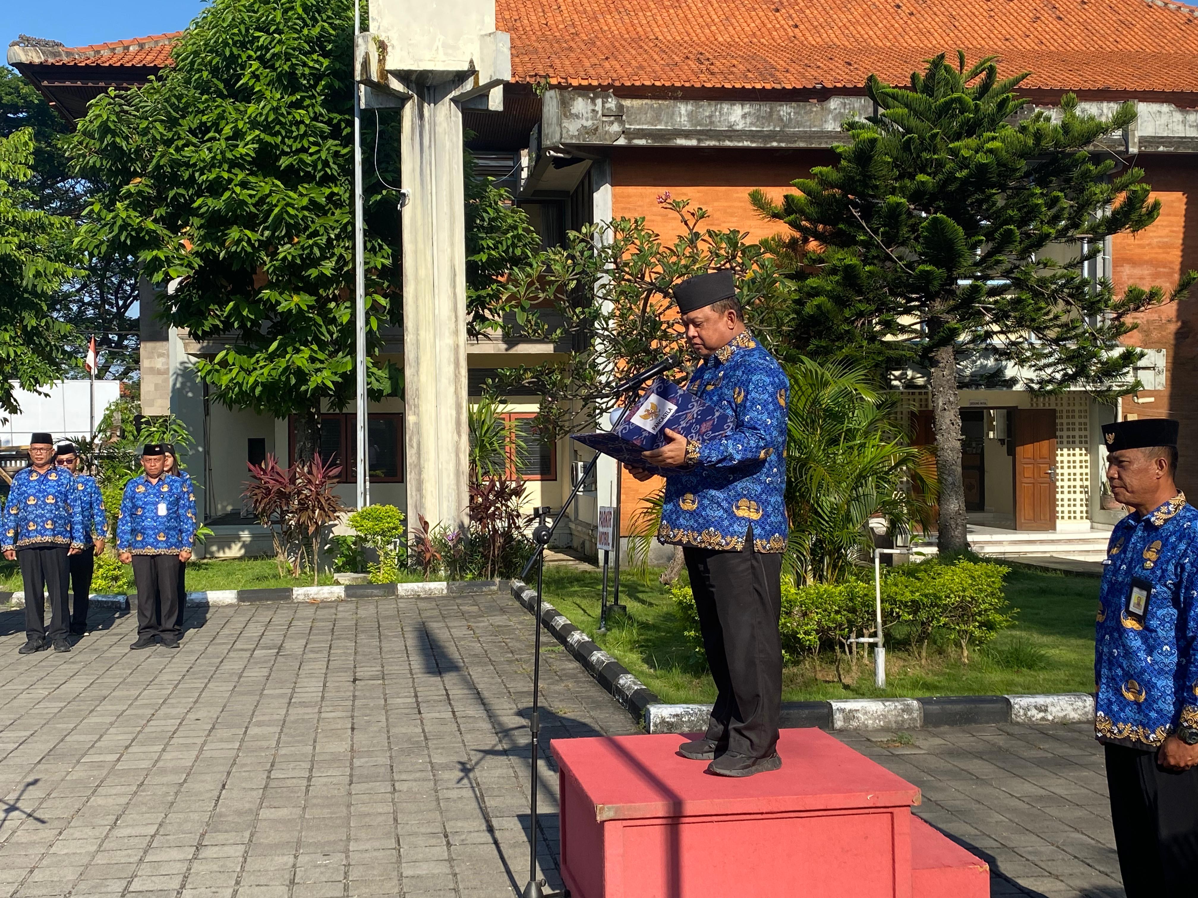 Upacara Peringatan Hari Kesaktian Pancasila Tahun 2025 pada Badan Kesbangpol Bali