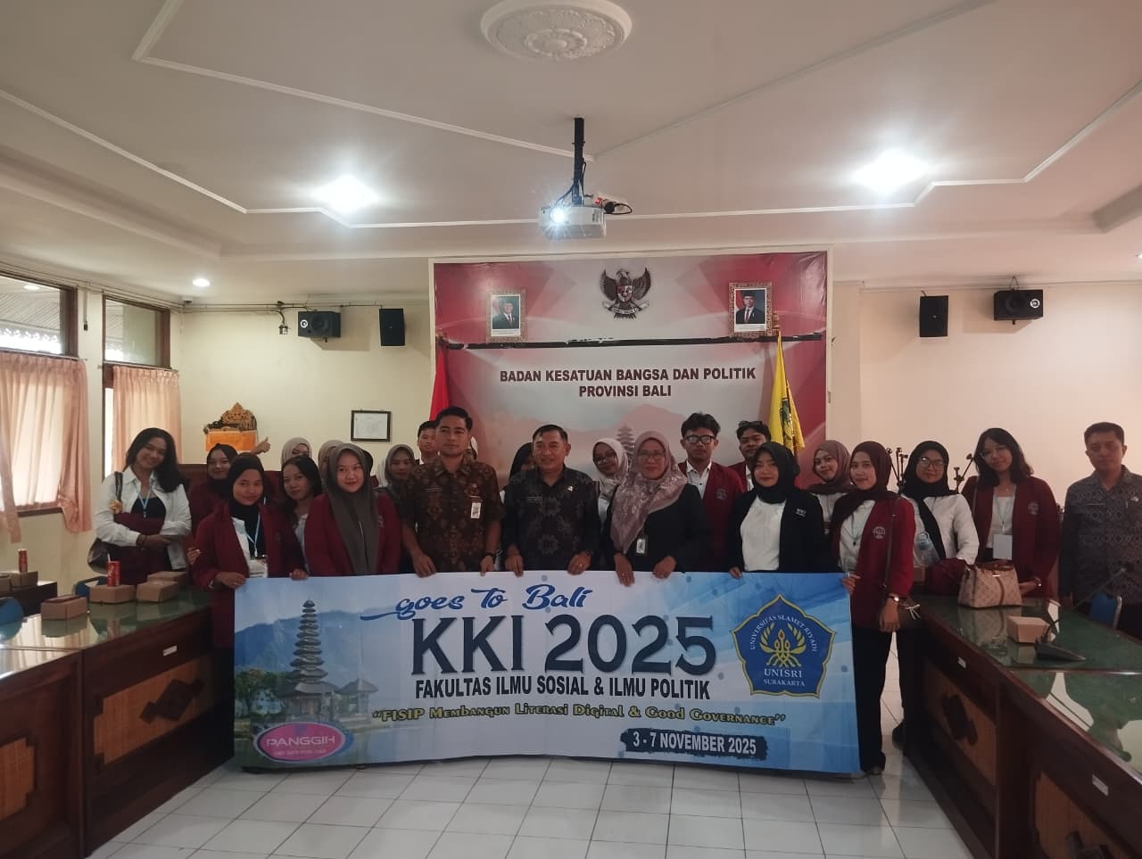 Kunjungan FISIP UNISRI Ke Badan Kesbangpol Bali