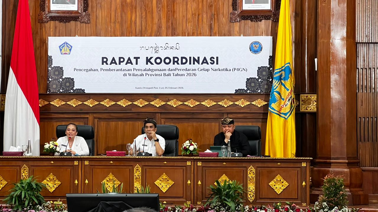 Rapat Koordinasi P4GN, Perkuat Sinergi untuk Pemberantasan Narkotika di Wilayah Provinsi Bali.
