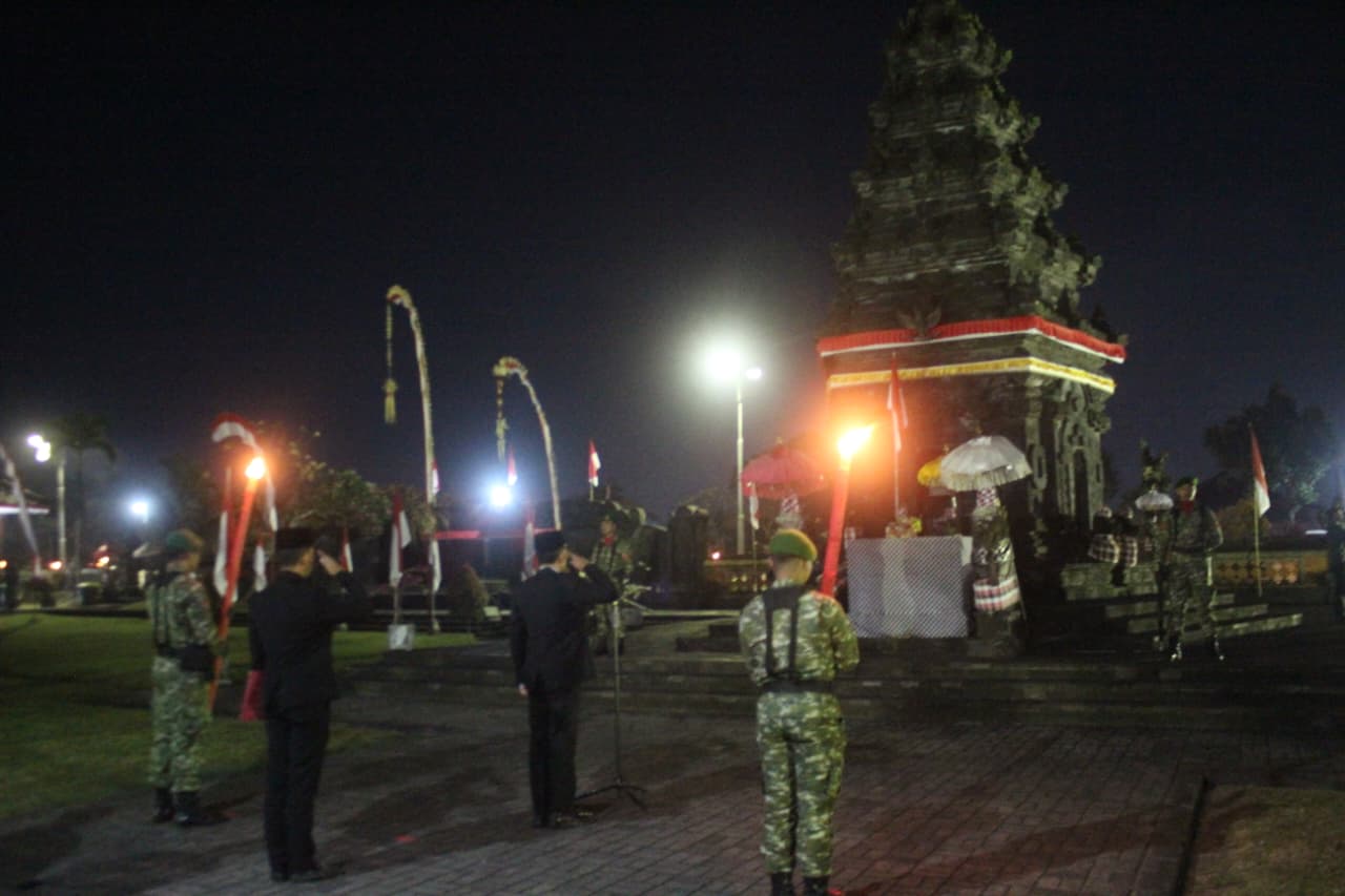 Apel Kehormatan dan Renungan Suci HUT ke-81 RI Kenang Jasa 805 Pejuang di TMP Pancaka Tirta