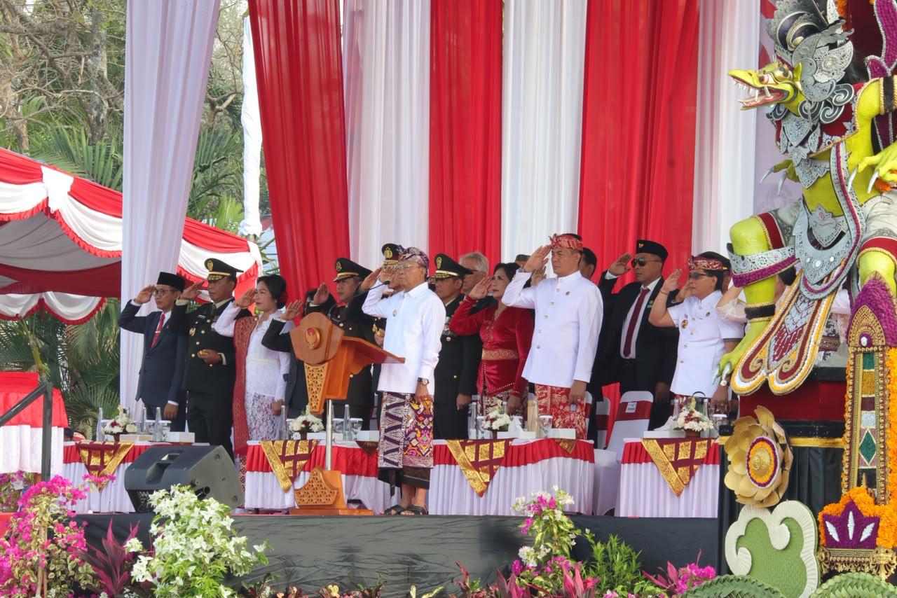 Upacara HUT ke-81 Kemerdekaan RI di Provinsi Bali, Semangat Perjuangan Didorong Jadi Kekuatan Membangun Bali