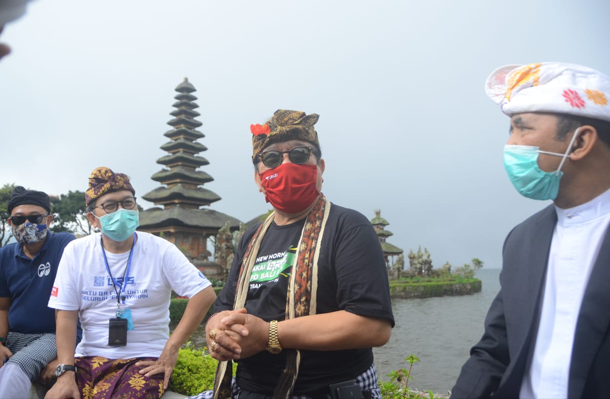 Wagub Cok Ace Pimpin Langsung Touring Road to Penerapan Tata Kehidupan Era Baru di Provinsi Bali