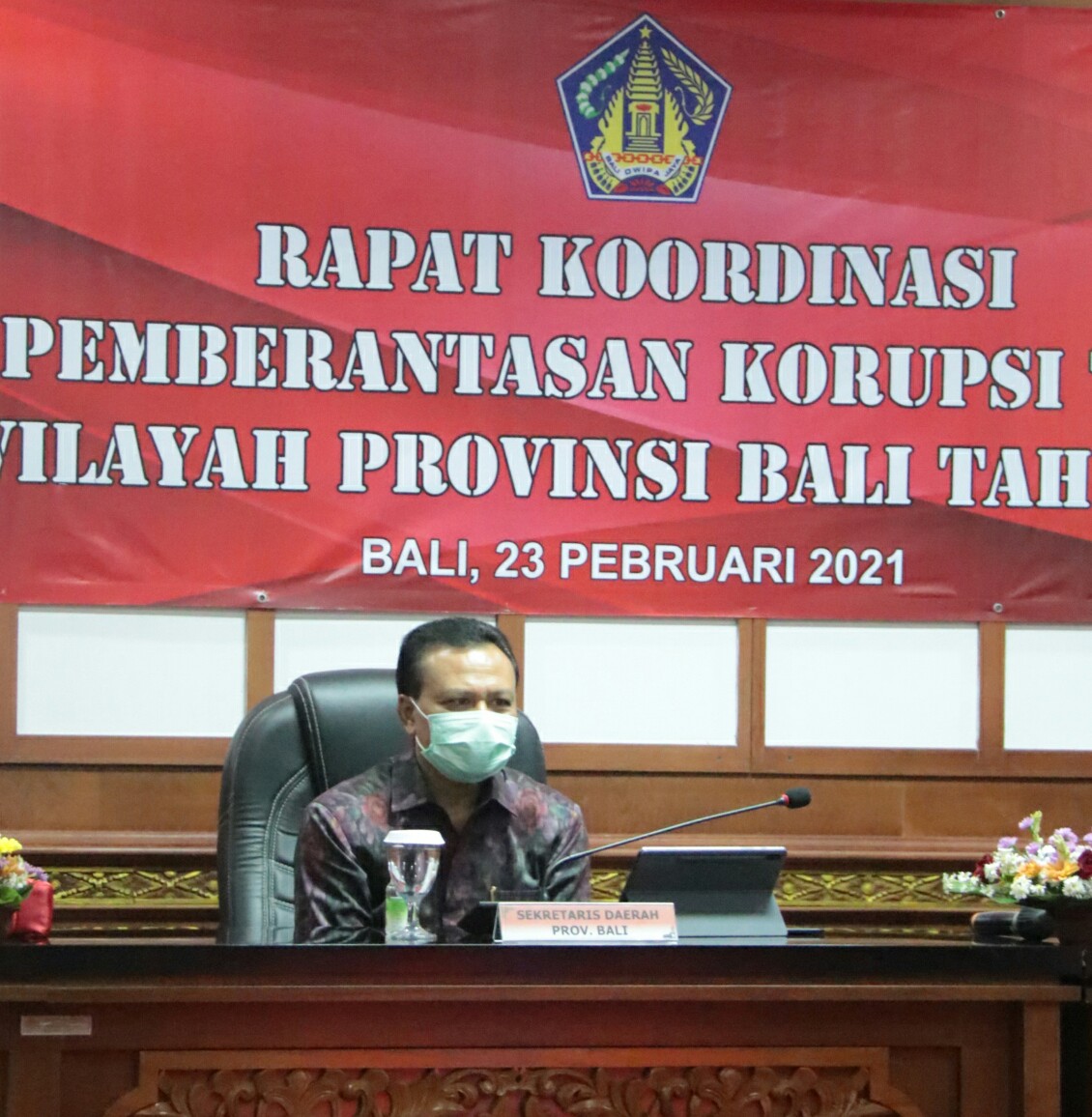 Raih Capaian Rata Rata MCP Terbaik se Indonesia, Sekda Bali Terus Mantapkan Upaya Pencegahan Korupsi
