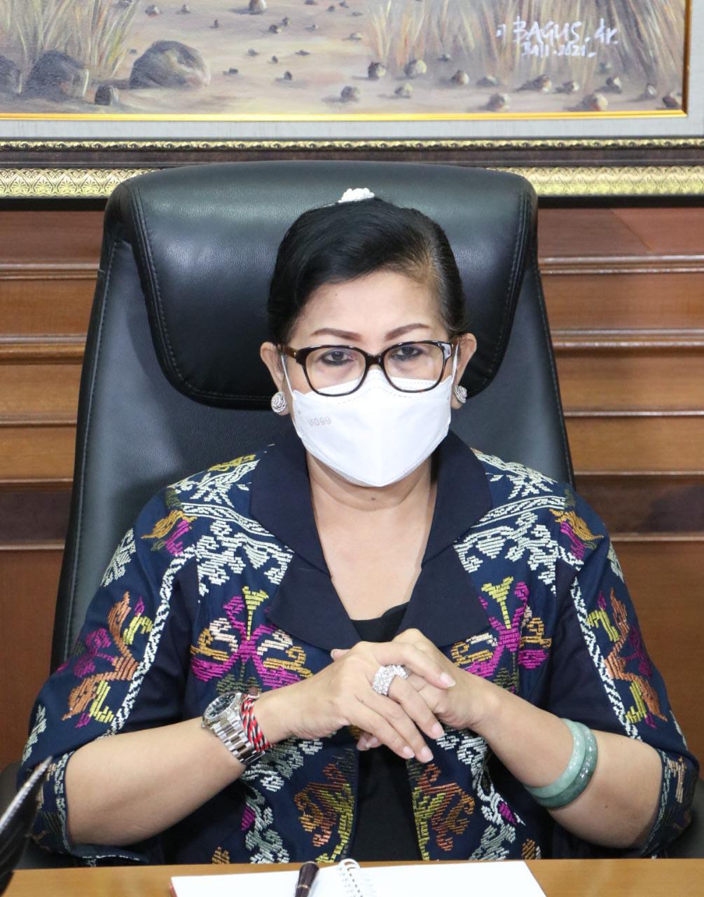 Harapkan Pariwisata Secepatnya Dibuka, Ny. Putri Koster Ajak Masyarakat Tingkatkan Kesadaran Prokes Yakinkan Internasional