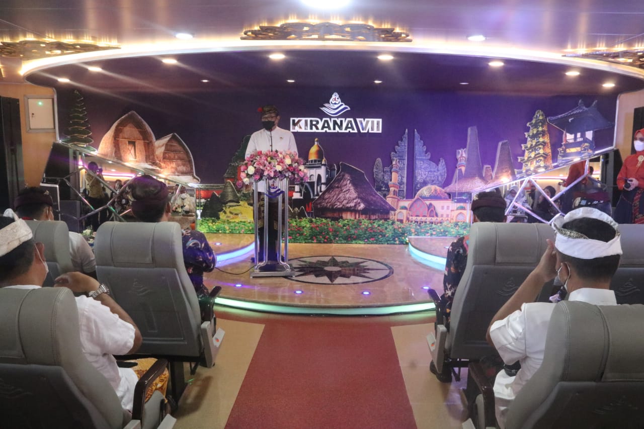 Wagub Bali Saksikan Peresmian Pengoperasian KM Kirana VII oleh Menparekraf Sandiaga Salahuddin Uno