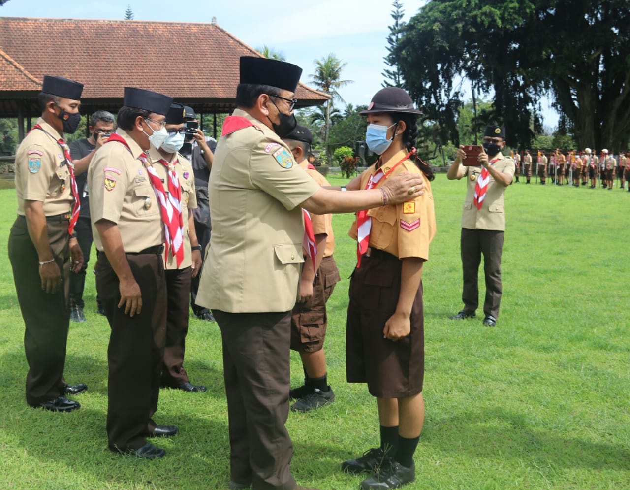 Jamda Bali Tahun 2021dibuka,Tjok Ace: Gerakan Pramuka Harus Lahirkan Generasi Yang Berwatak, Berkarakter dan Berkepribadian Tangguh