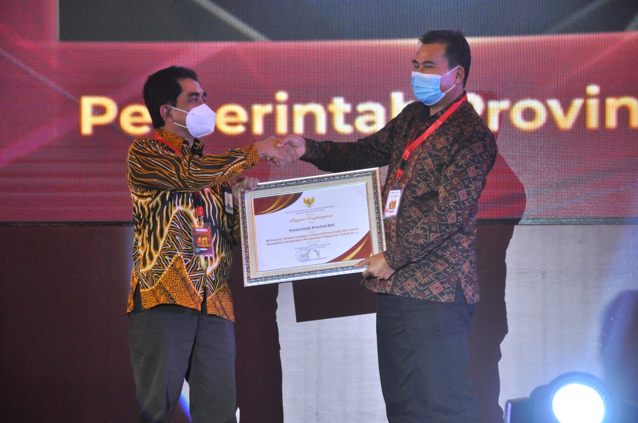 Pemprov Bali Raih 3 Penghargaan Tingkat Nasional di Bidang Pendidikan dan Pelayanan Publik