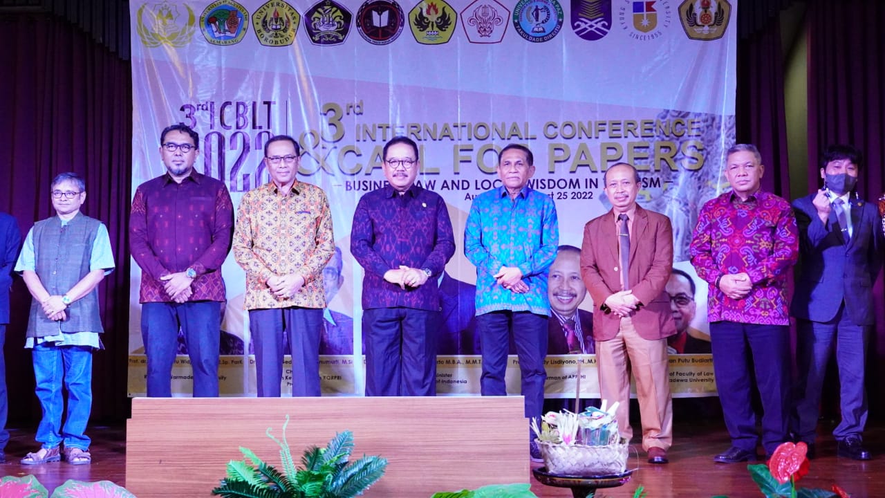 Wakil Gubernur Bali Membuka International Conference "Business Law and Local Wisdom in Tourism"