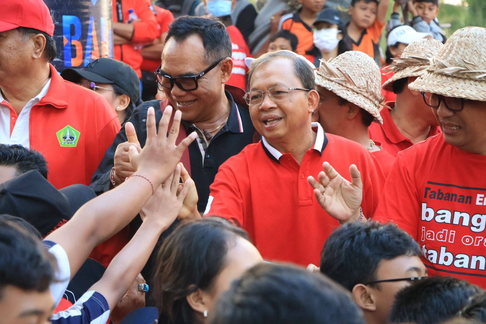 Gubernur Koster disambut Lautan Masyarakat Tabanan