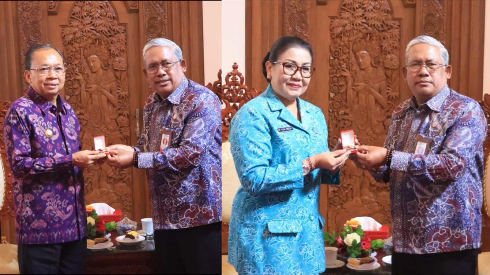 GUBERNUR KOSTER DAN NY. PUTRI KOSTER RAIH PENGHARGAAN MANGGALA KARYA KENCANA DARI BKKBN SEBAGAI PEMIMPIN PENGGERAK MENURUNKAN STUNTING