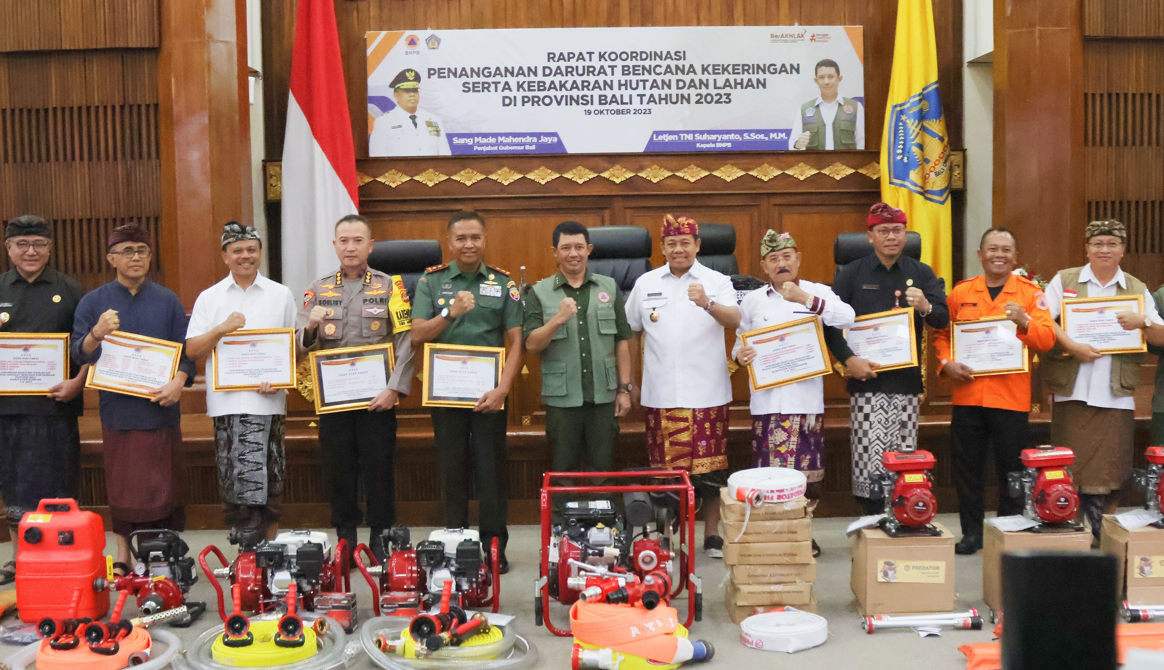 Pj. Gubernur Mahendra Jaya Ajak Seluruh Komponen 'Ngrombo' Penanganan Kebakaran Lahan dan Kekeringan