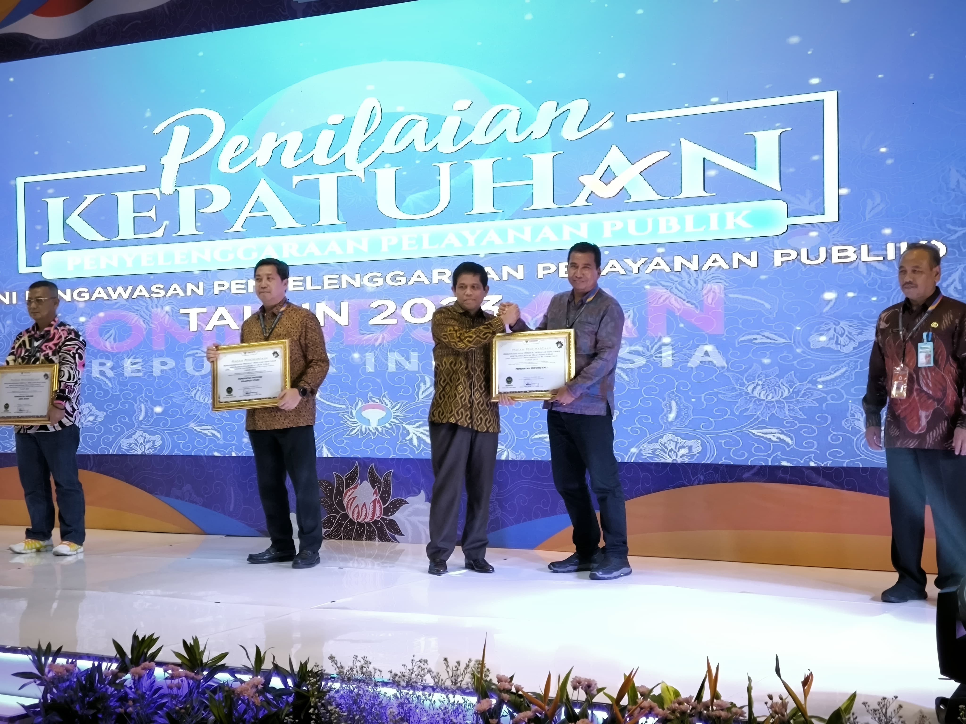 Pemprov Bali Raih Predikat Penilaian Kepatuhan Penyelenggaraan Pelayanan Publik oleh Ombudsman RI