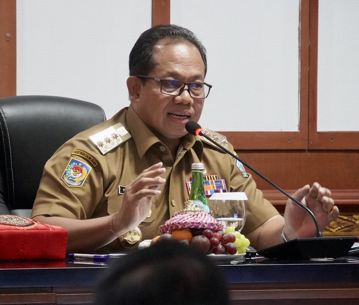 Pj. Gubernur Mahendra Jaya Sampaikan Komitmen Pemprov Bali Komit Perbaiki Pengelolaan Laporan Keuangan dan Jaga WTP