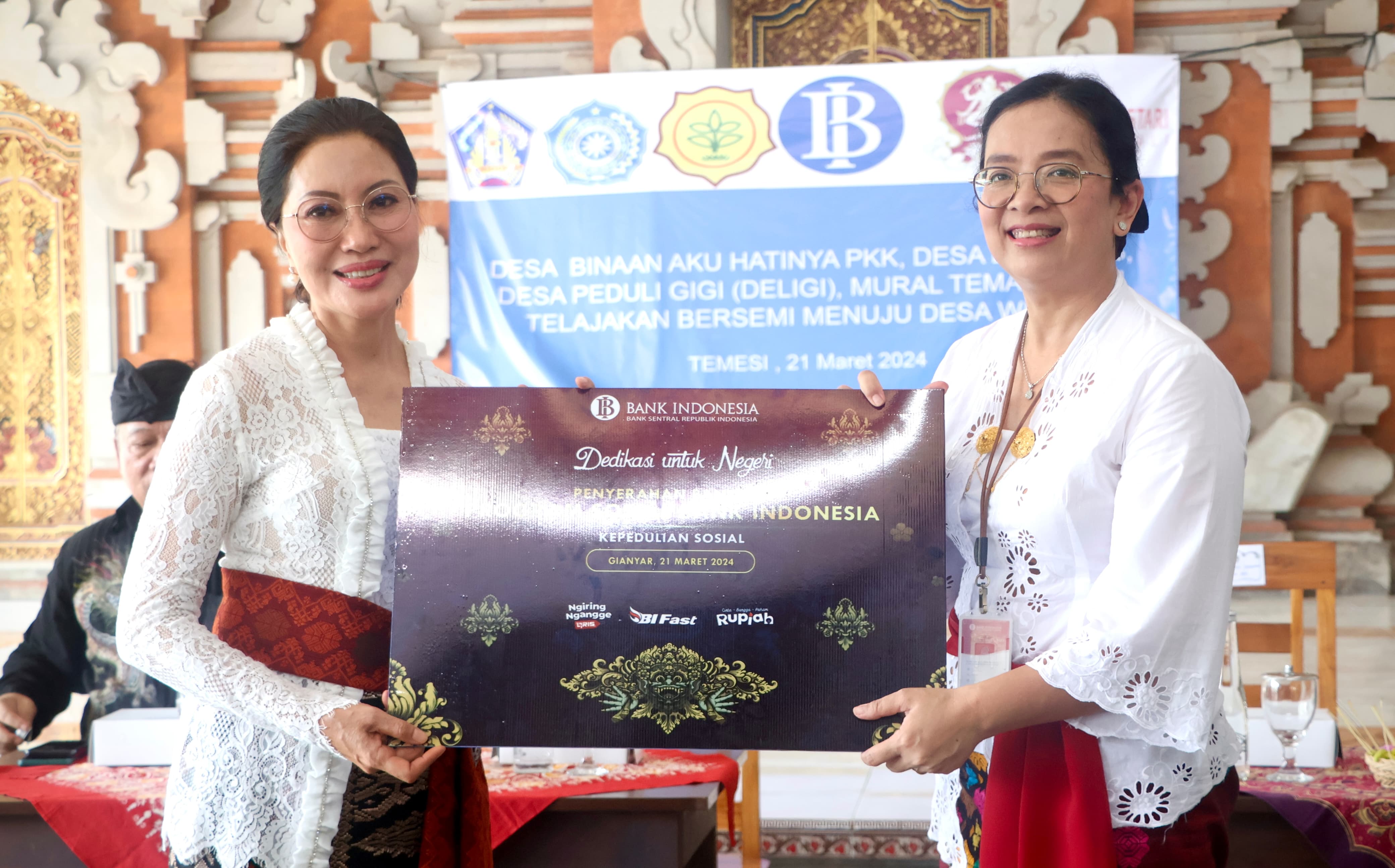 Gandeng Bank Indonesia, Pj. Ketua TP PKK Provinsi Bali Ajak Semua Pihak “Ngrombo” Sukseskan Pelaksanaan Desa Binaan Telajakan Bersemi di Desa Temesi