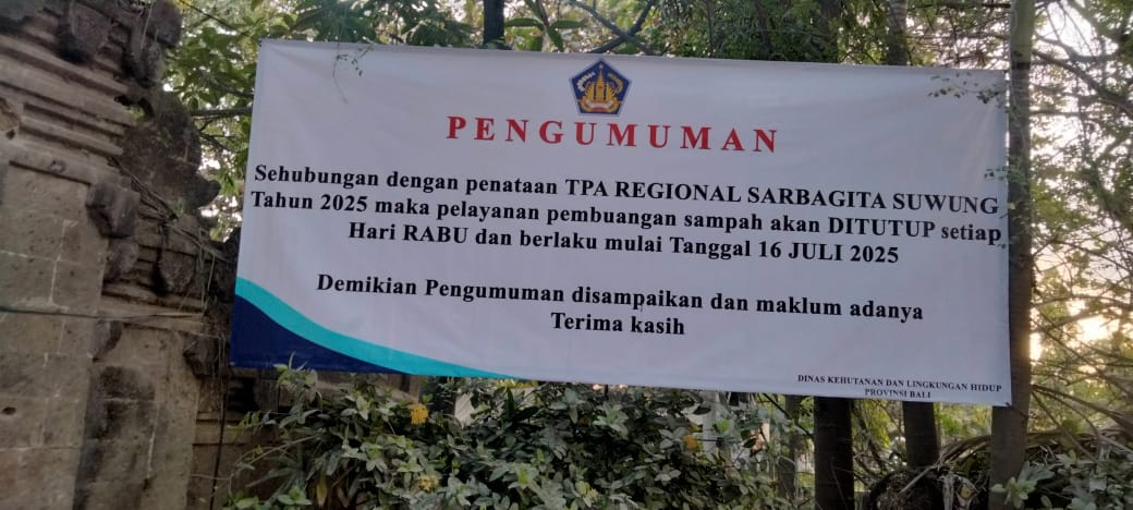 TPA Regional Sarbagita Ditutup Setiap Hari Rabu untuk Dukung Penataan dan Penghentian Sistem Open Dumping