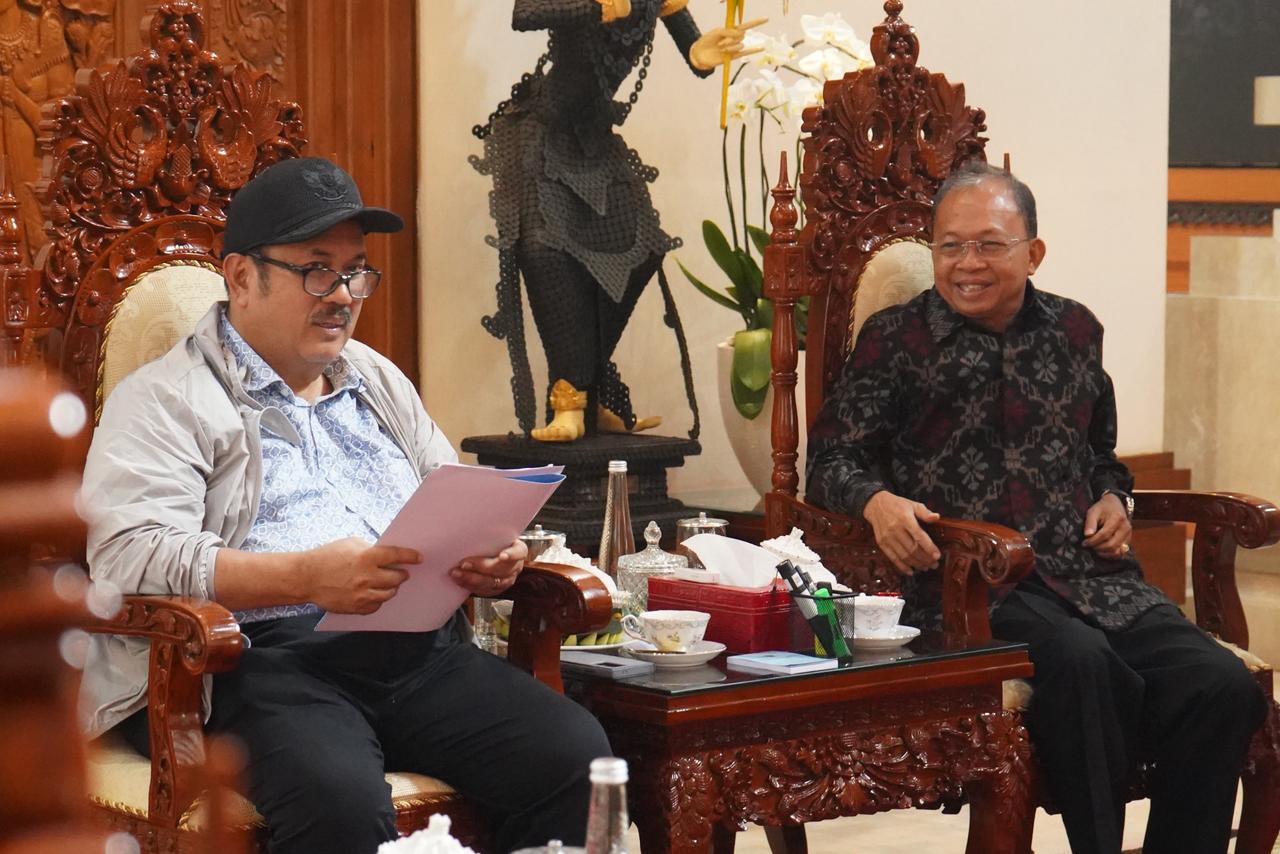 Percepat Penguatan Infrastruktur Darat hingga Laut, Gubernur Koster Lobi Menteri PPN/Kepala Bappenas RI