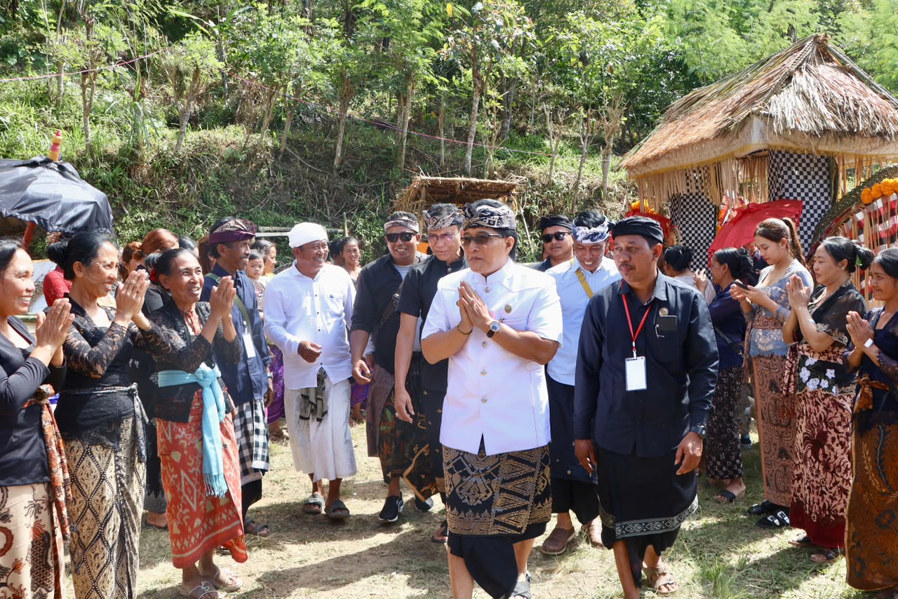Diikuti 16 Sawa, Wagub Giri Prasta Hadiri Ngaben Massal Perdana Desa Adat Mengandang