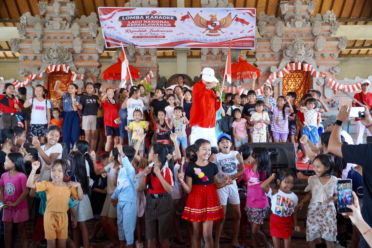 Apresiasi Lomba Karaoke Lagu Nasional Kepahlawanan, Ibu Putri Koster Kobarkan Patriotisme Anak dan Remaja