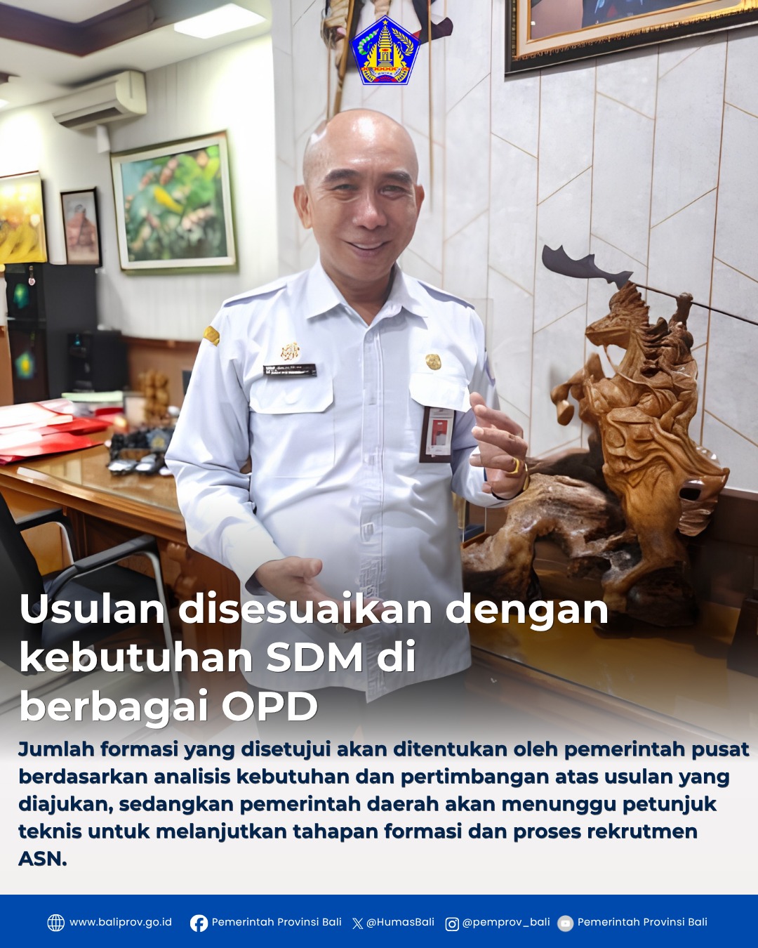 Pemprov Bali Ajukan 611 Formasi ASN ke Pusat, Persetujuan Masih Menunggu