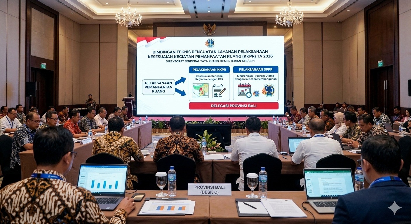 Bimbingan Teknis Penguatan Layanan Pelaksanaan Kesesuaian Kegiatan Pemanfaatan Ruang (KKPR) TA 2026