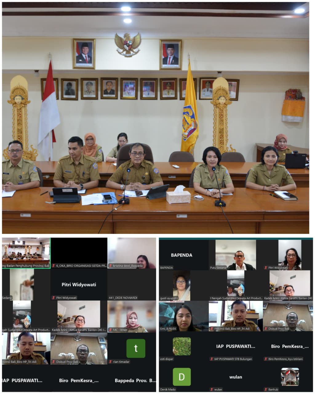 Rapat Virtual Forum Perangkat Daerah (FPD) dan Forum Konsultasi Publik (FKP)