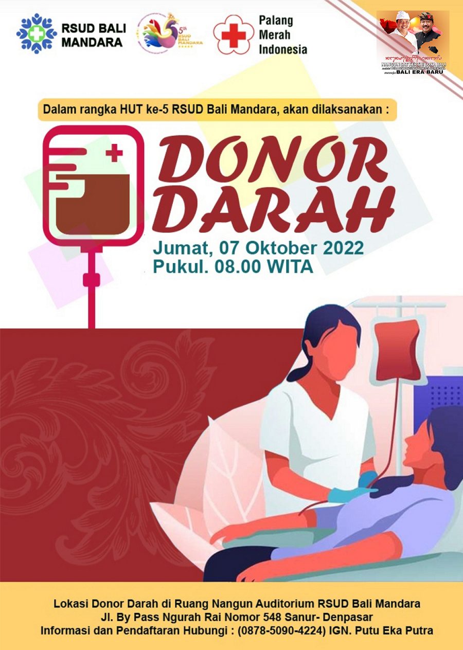 DONOR DARAH DALAM RANGKA HUT RSUD BALI MANDARA KE 5
