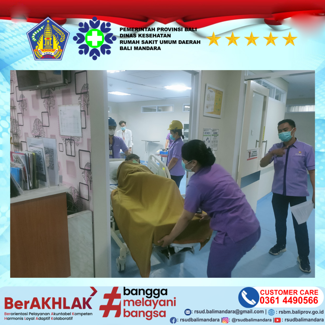 Petugas RSUD Bali Mandara Sigap Hadapi Bencana: Simulasi Kebakaran dan Gempa Bumi di Ruangan VK