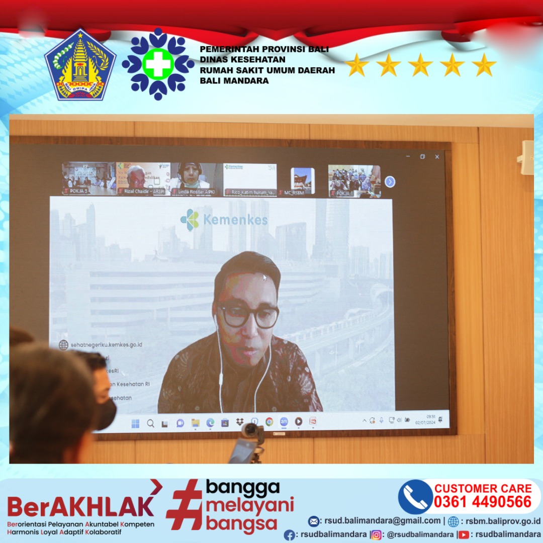 RSUD Bali Mandara Provinsi Bali melakukan kegiatan Instrumen Penilaian Rumah Sakit Pendidikan dan Rasio Jumlah Dosen dengan Mahasiswa di Rumah Sakit Pendidikan