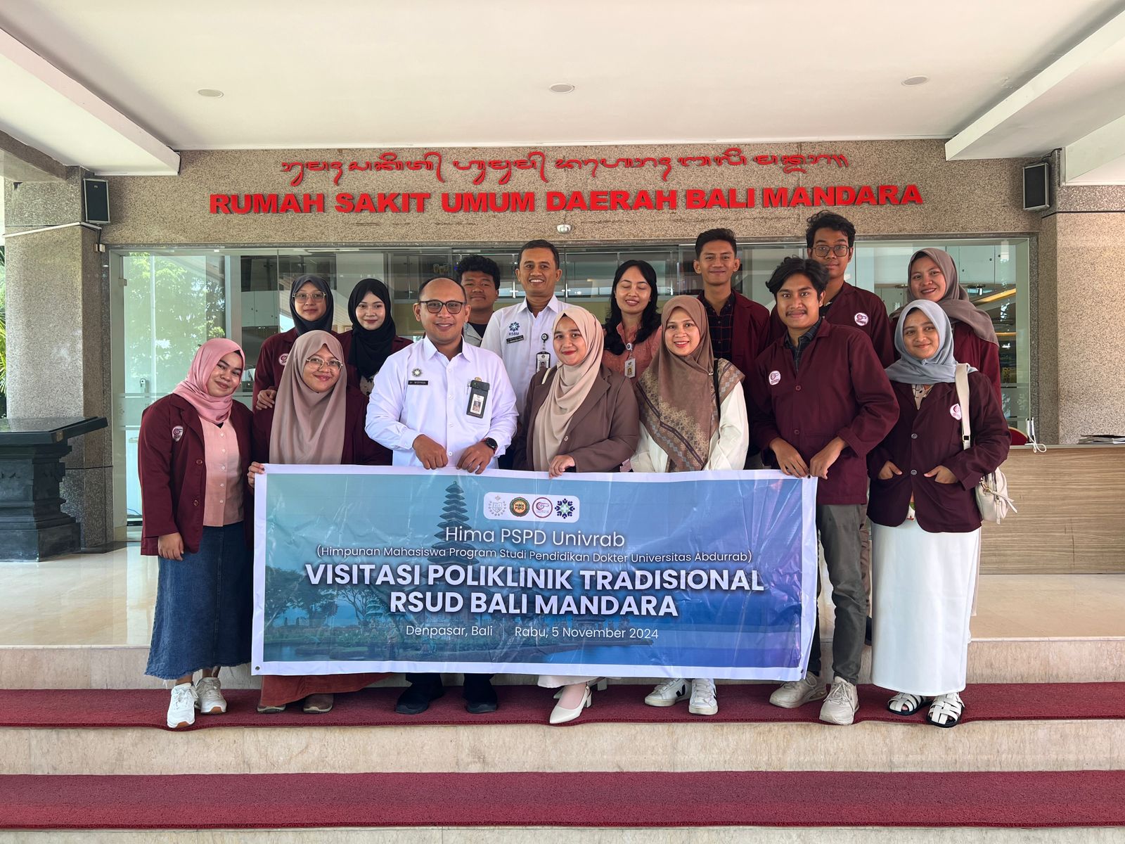 RSUD Bali Mandara menerima Kunjungan Studi Banding Dari Fakultas Kedokteran Universitas Abdurrab Pekanbaru
