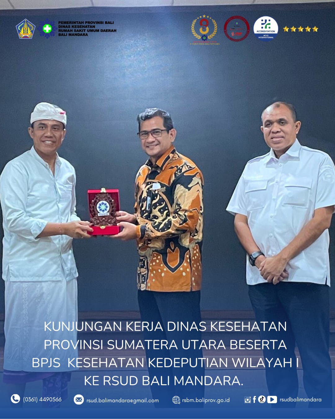 RSUD Bali Mandara Menerima Kunjungan Kerja Delegasi Penting Dari Provinsi Sumatera Utara, Tim Ini Terdiri Dari Perwakilan Dinas Kesehatan Provinsi Sumatera Utara dan BPJS Kesehatan Kedeputian Wilayah I