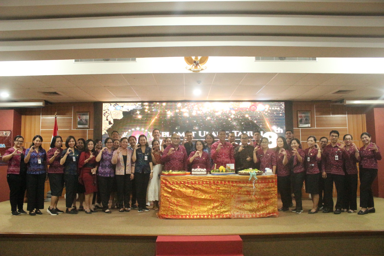 PUNCAK PERAYAAN HUT Ke-8 TAHUN RSUD BALI MANDARA DILAKSANAKAN DENGAN PENUH SUKA CITA DAN SEMANGAT KEBERSAMAAN