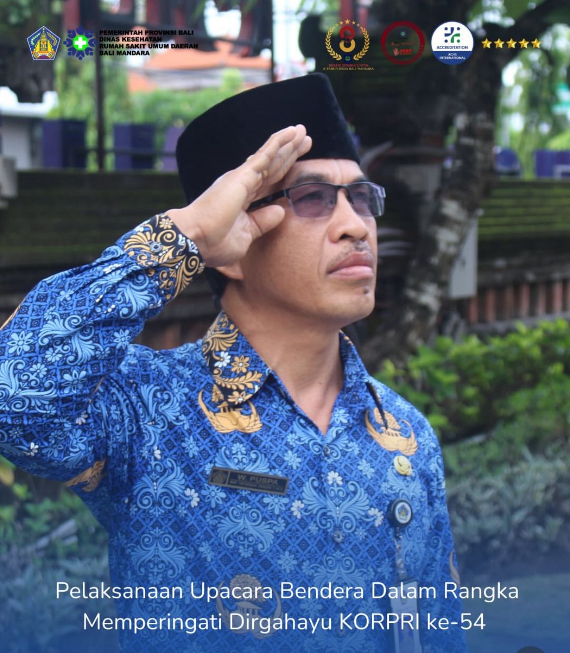 Apel Peringatan HUT KORPRI Ke-54 di RSUD BALI MANDARA