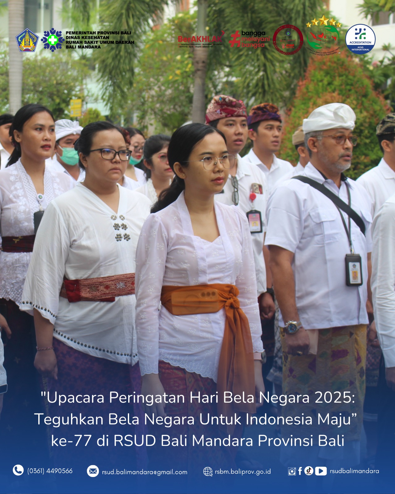 RSUD Bali Mandara Menyelenggarakan Upacara Peringatan Hari Bela Negara Tahun 2025