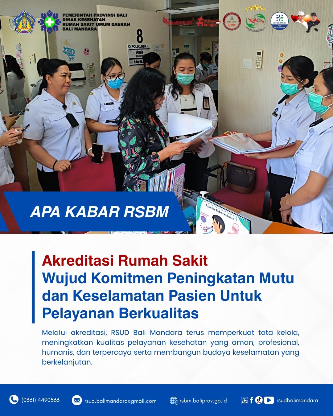 RSUD Bali Mandara Laksanakan Survei Akreditasi untuk Perkuat Mutu dan Keselamatan Pelayanan