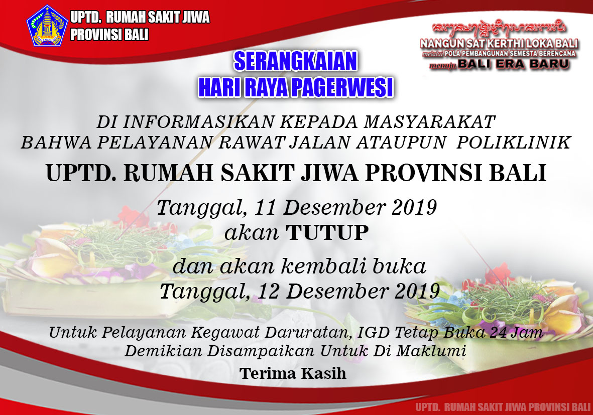 PERMAKLUMAN SERANGKAIAN HARI RAYA PAGERWESI