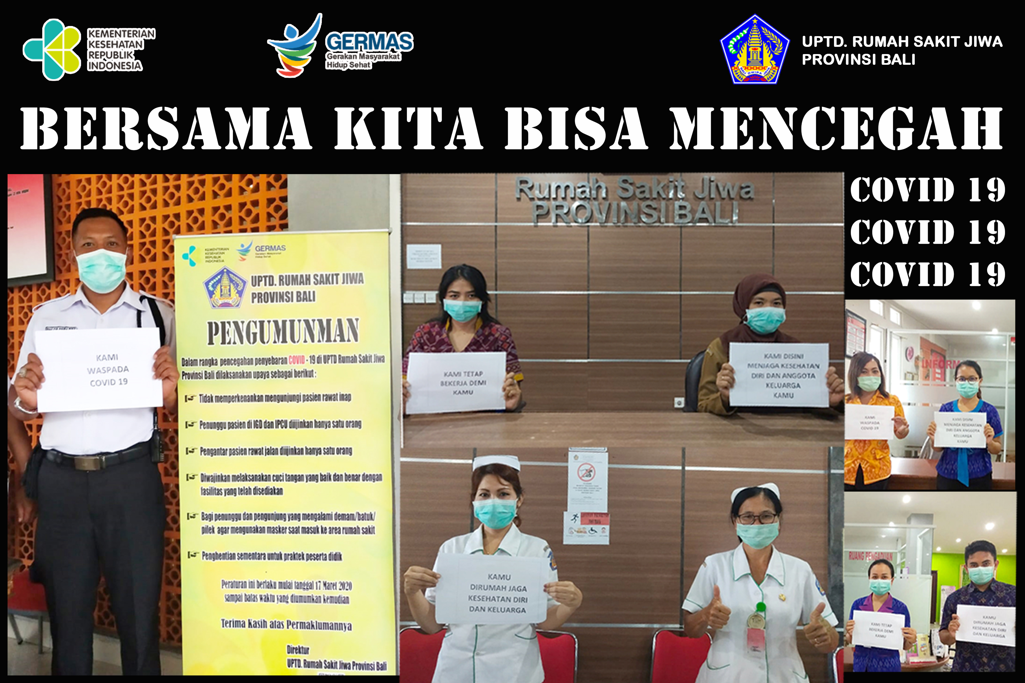 Bersama Kita Bisa Mencegah COVID 19