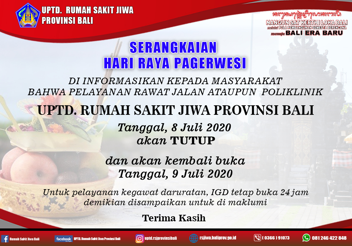 Serangkaian Raya Pagerwesi 8 Juli 2020