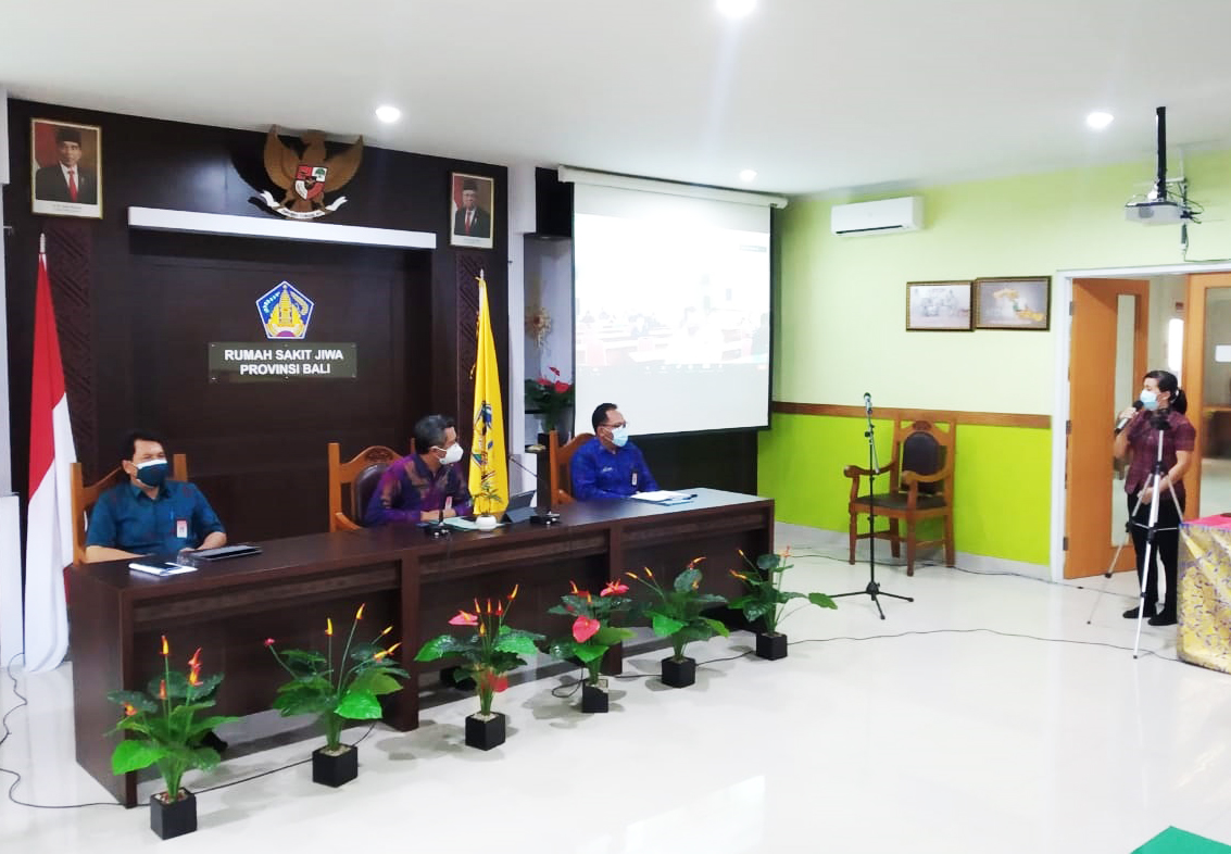 Kegiatan  akreditasi rumah sakit SNARS edisi 1 di lingkup UPTD Rumah Sakit Jiwa  tetap dilaksanakan di masa Pandemi