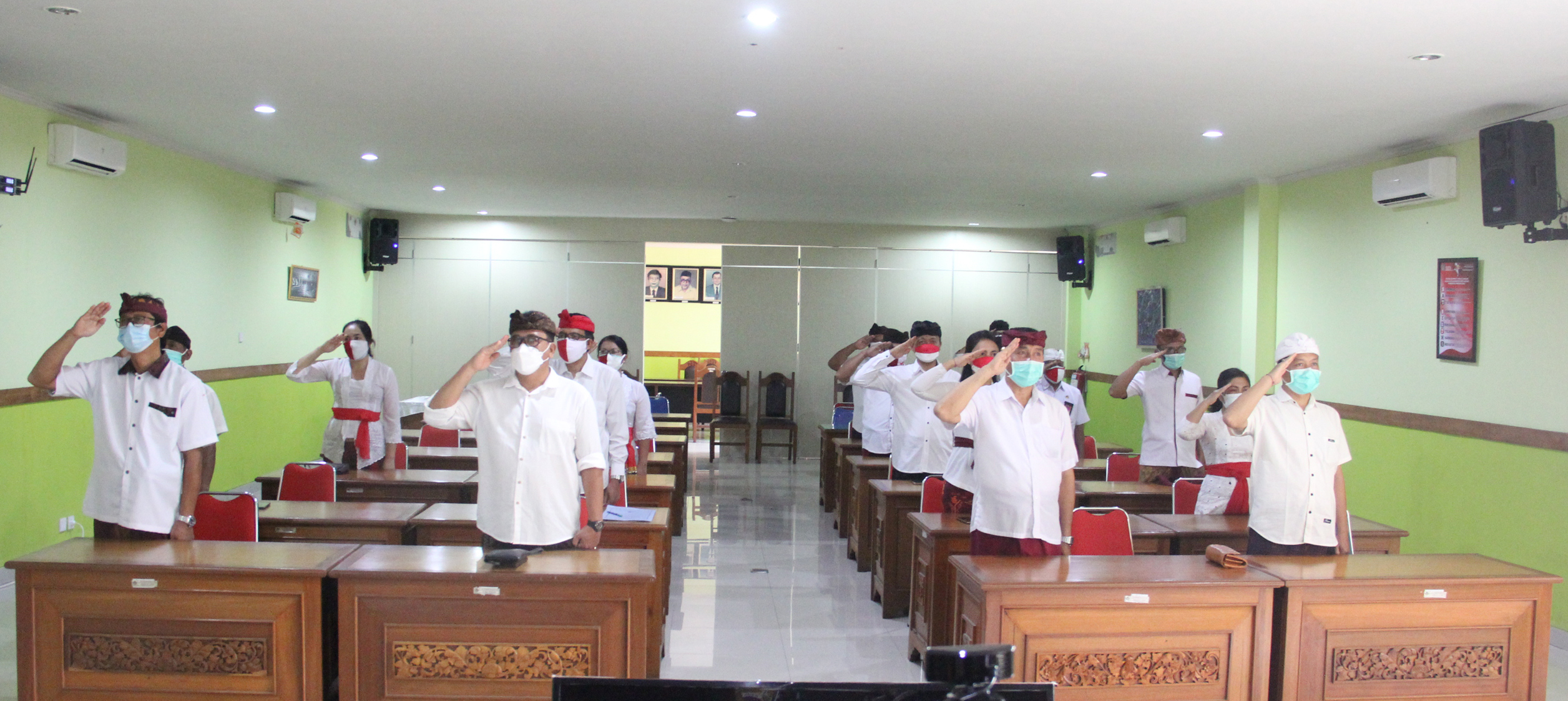 Penurunan Bendera dalam rangka HUT RI ke 76 Kemerdekaan RI