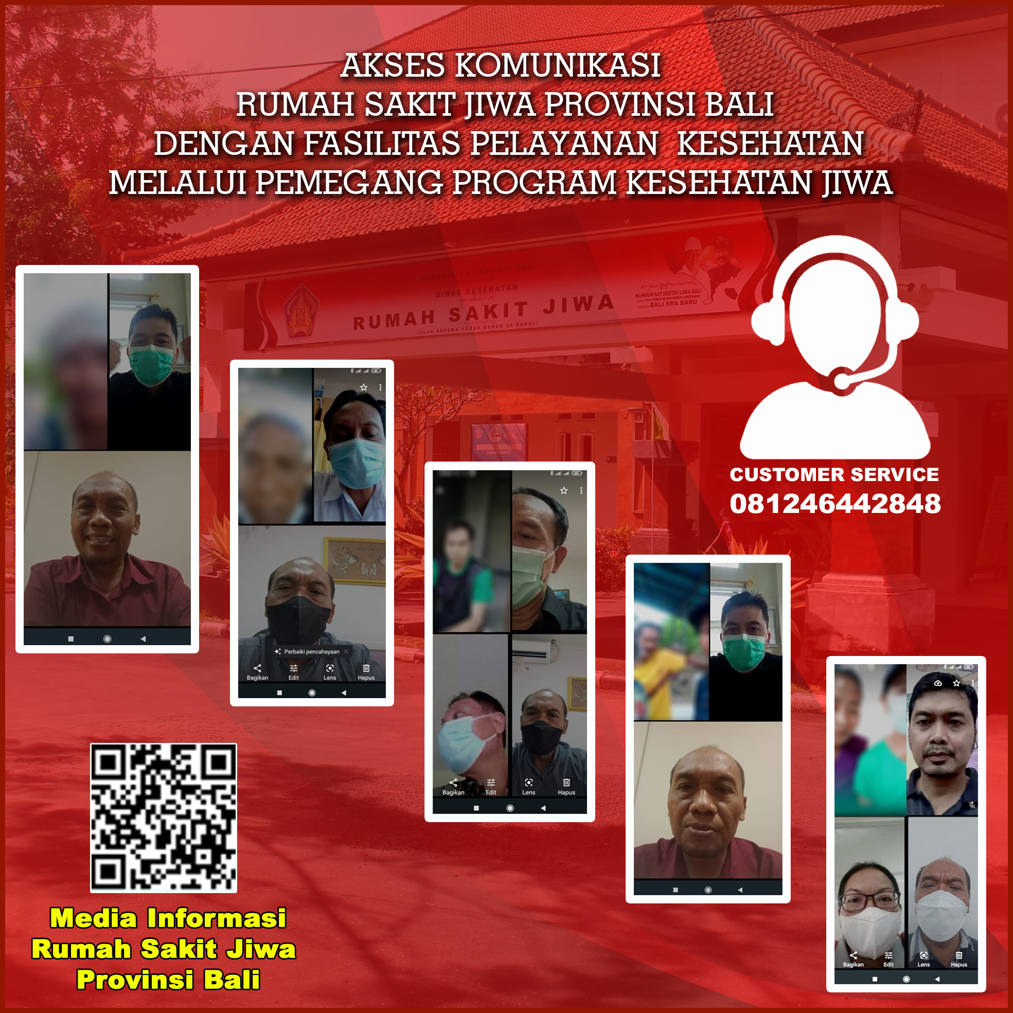 AKSES KOMUNIKASI  RUMAH SAKIT JIWA PROVINSI BALI  DENGAN FASILITAS PELAYANAN  KESEHATAN MELALUI PEMEGANG PROGRAM KESEHATAN JIWA