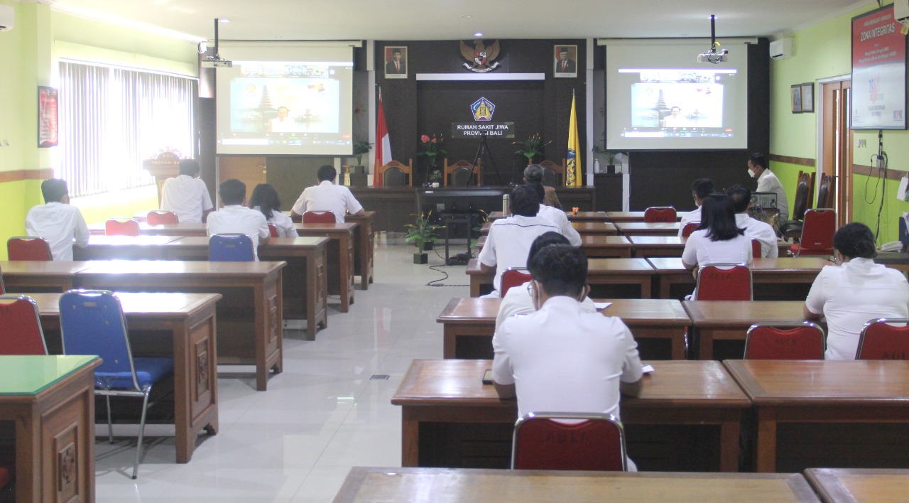 Apel virtual di lingkup Rumah Sakit Jiwa Provinsi Bali