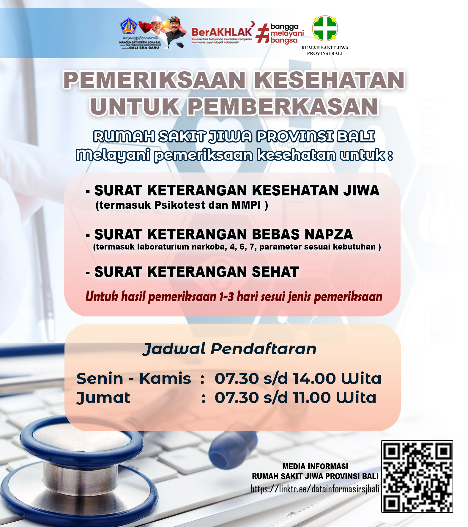 PEMERIKSAAN KESEHATAN UNTUK PEMBERKASAN