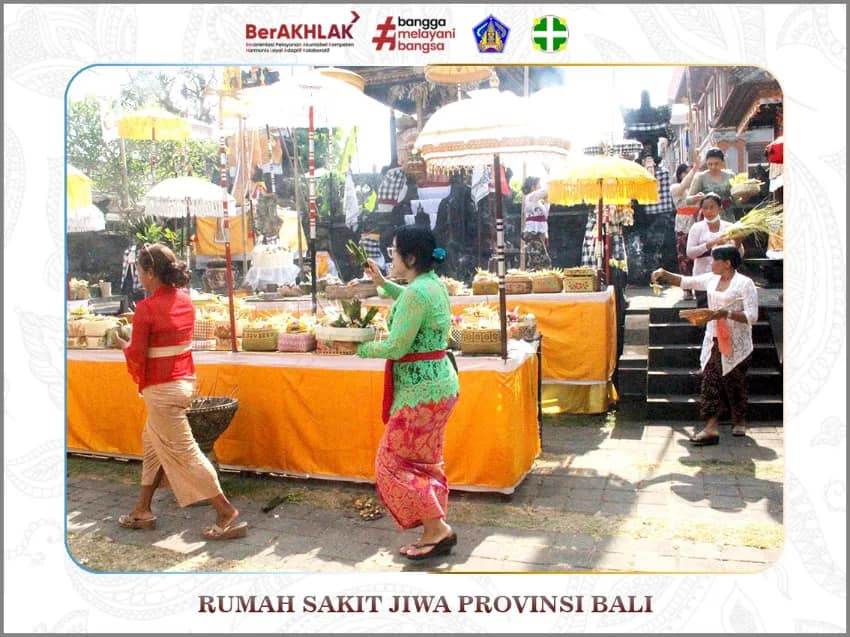 Penyiineban piodalan di Pura Tirta Ganapati Rumah Sakit Jiwa Provinsi Bali