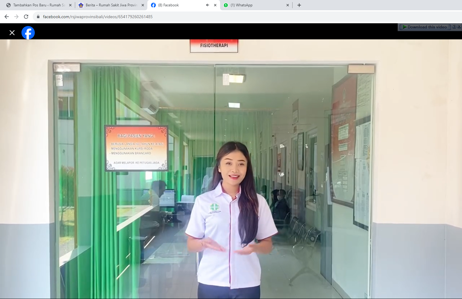 Klinik Rehabilitasi Medik Rumah Sakit Jiwa Provinsi Bali