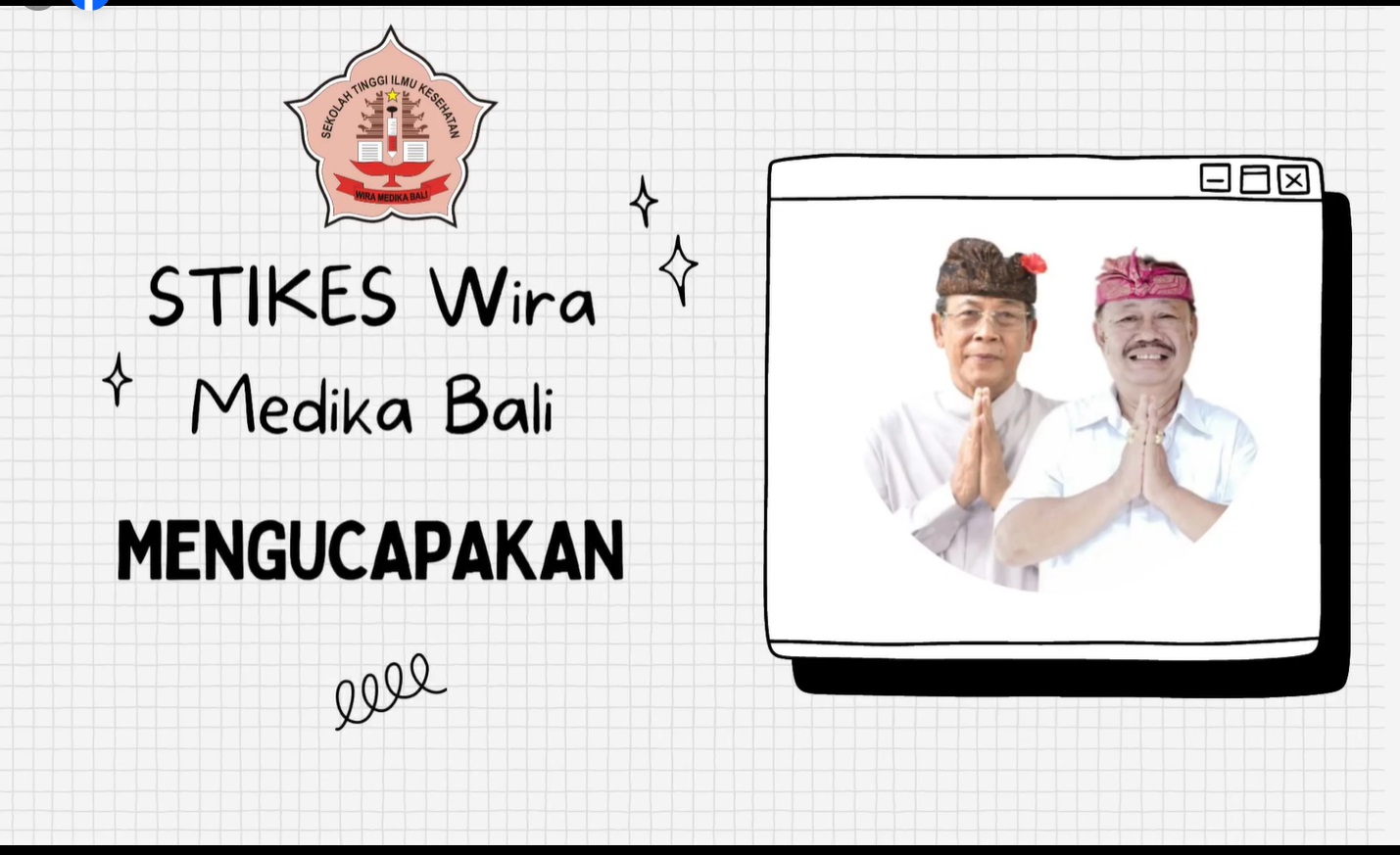 Terimakasih kami ucapkan kepada STIKES Wira Medika Bali atas ucapan dan dukungannya untuk Rumah Sakit Jiwa Prov. Bali.