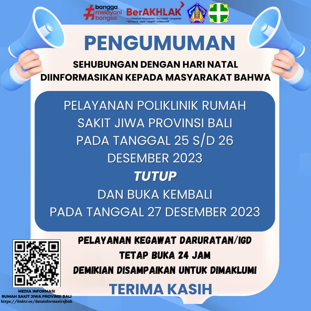 PENGUMUMANSehubungan dengan Hari Natal