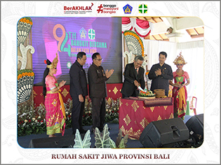 Peringatan Hari Jadi Rumah Sakit Jiwa Provinsi Bali untuk Pertama Kalinya setelah 94 Tahun melayani Masyarakat Bali dilaksanakan pada hari ini, Selasa 19 Desember 2023