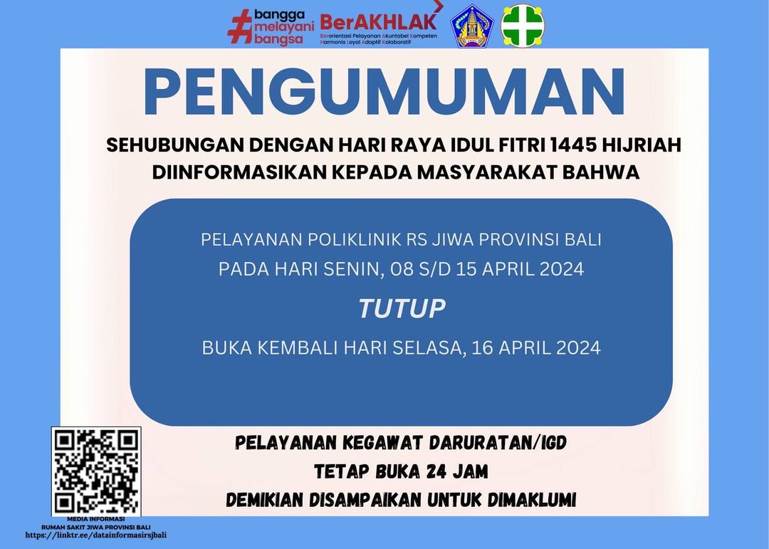 Sehubungan dengan Hari Raya Idul Fitri 1445