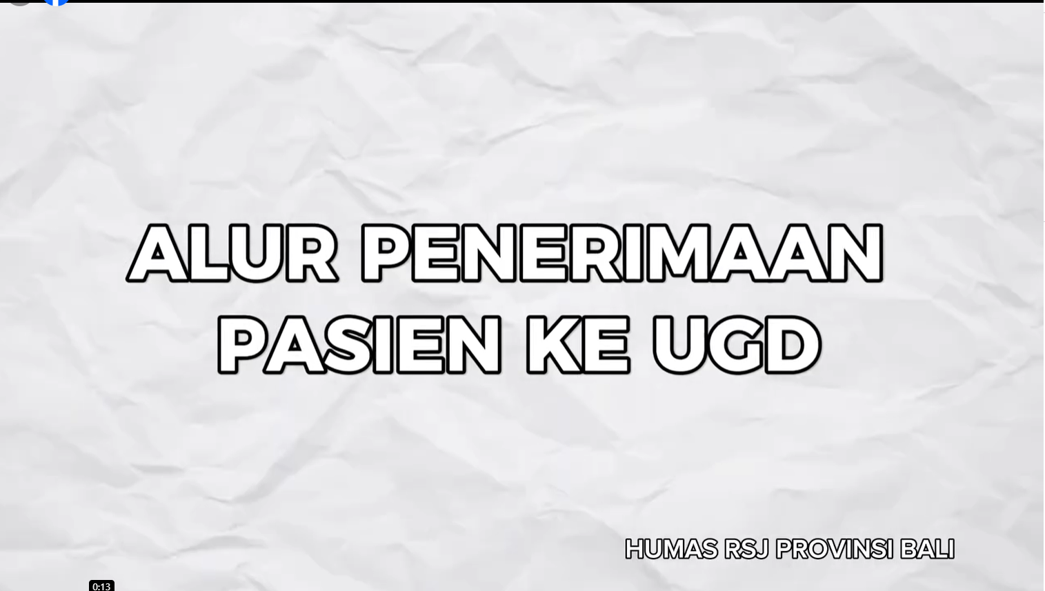 Alur Penerimaan Pasien UGD di Rumah Sakit Jiwa Provinsi Bali