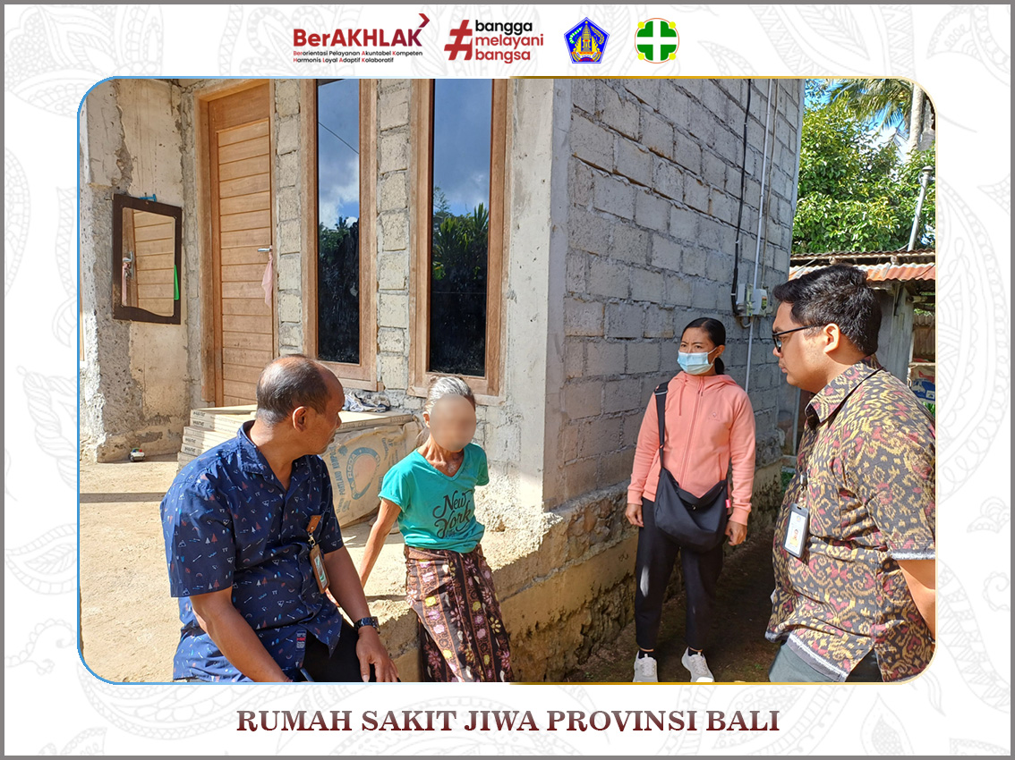 Kunjungan rumah hari ini dilakukan oleh Tim Keswamas dan PKRS